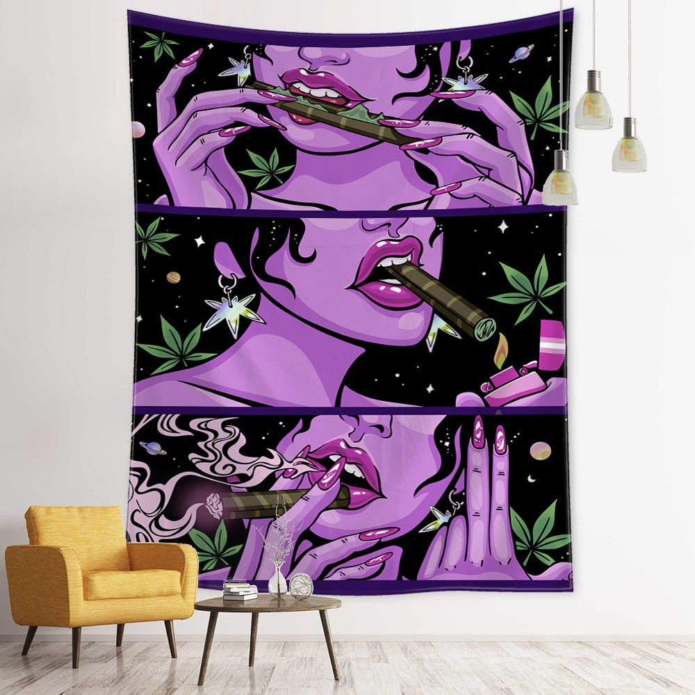 Psychedelic Smoke Wall Tapestry