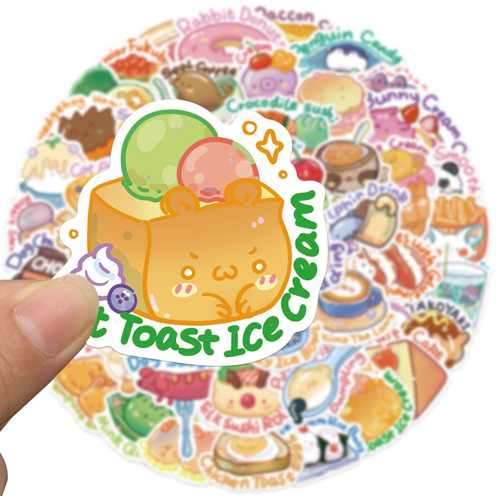 Kawaii Cute Food Stickers