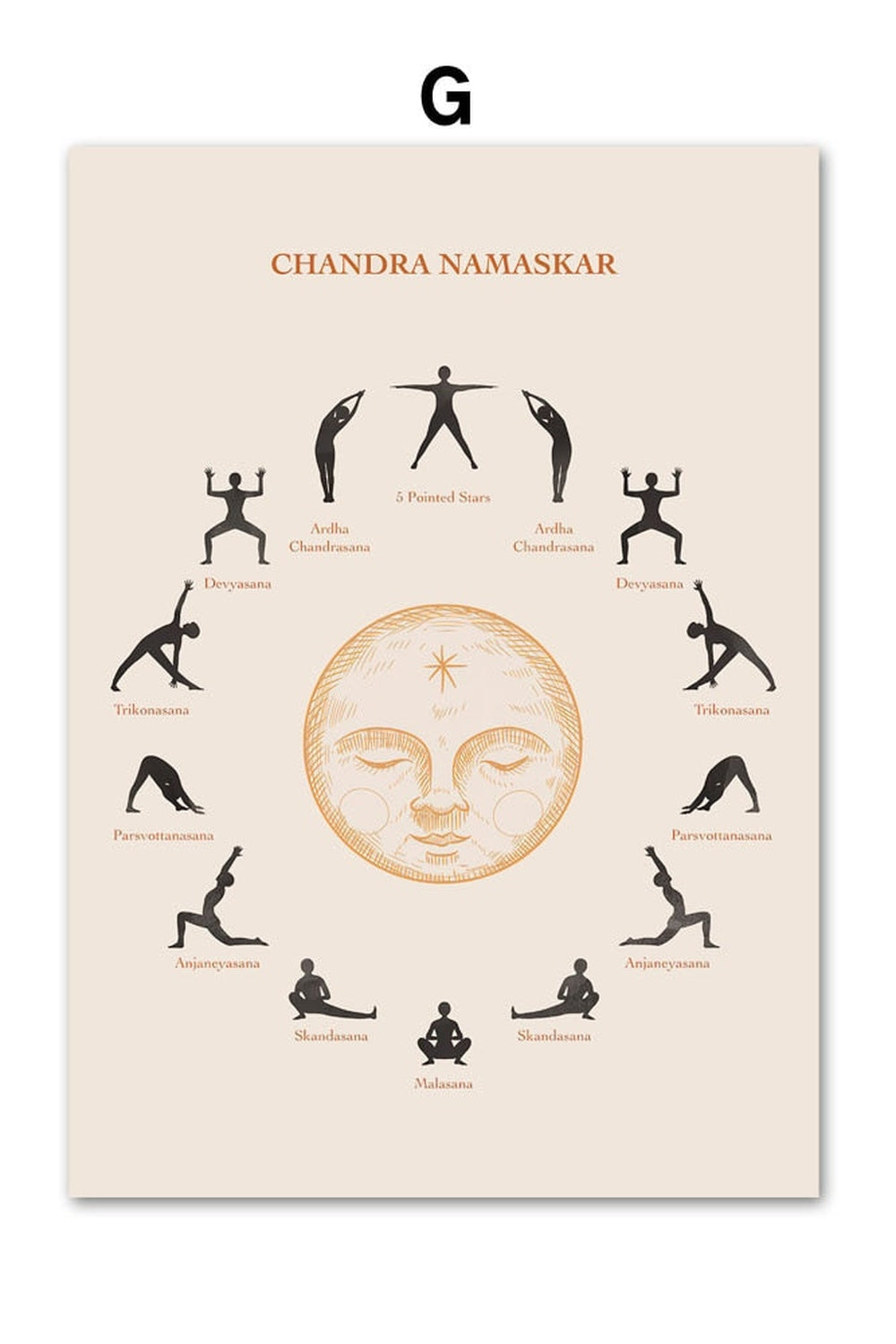 Yoga Sun Style Canvas Poster