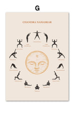 Yoga Sun Style Canvas Poster