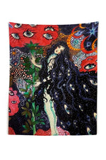 Mistress Of The World Psychedelic Tapestry