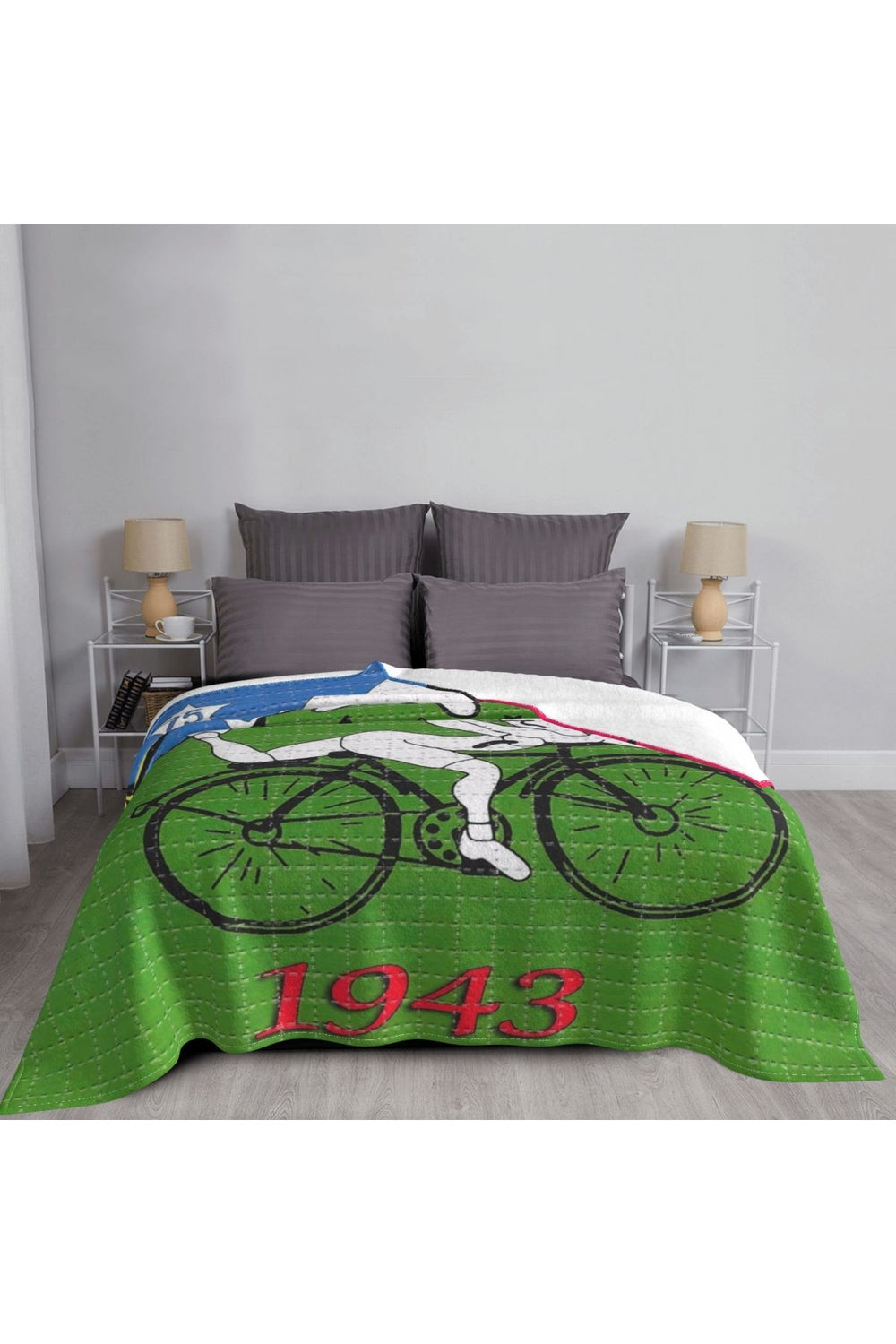 Albert Hoffman Bicycle Day Throw Blanket