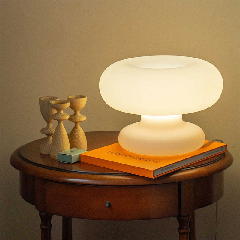 Modern White Glass Reading Lamp