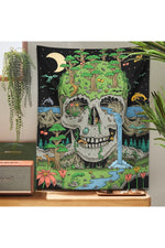 Mystical Skull Psychedelic Tapestry