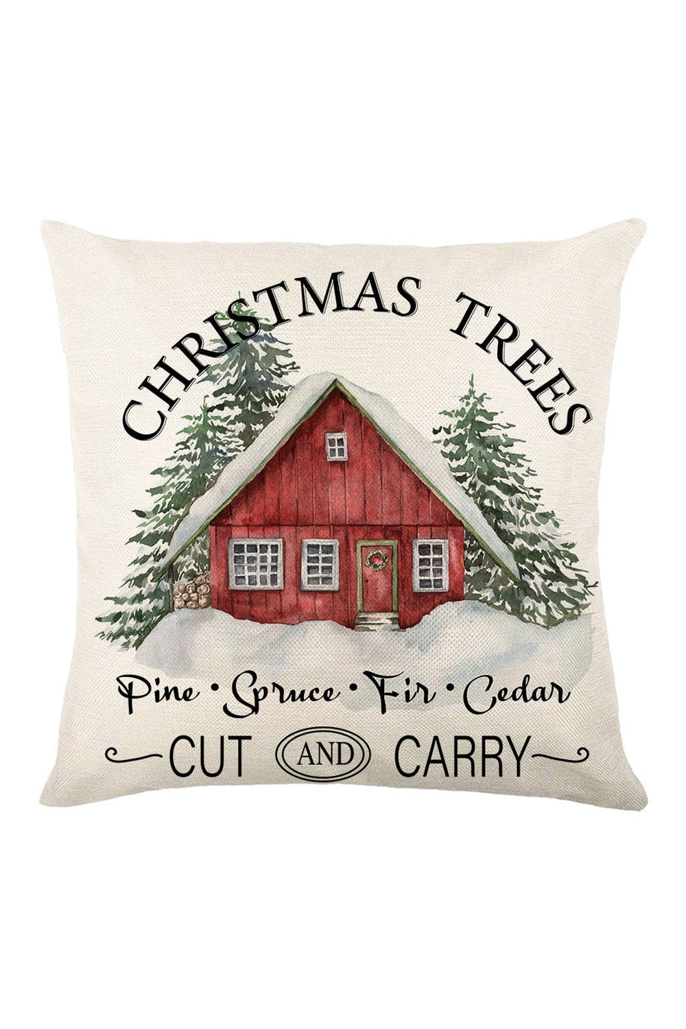 Rustic Country Holiday Pillow Case