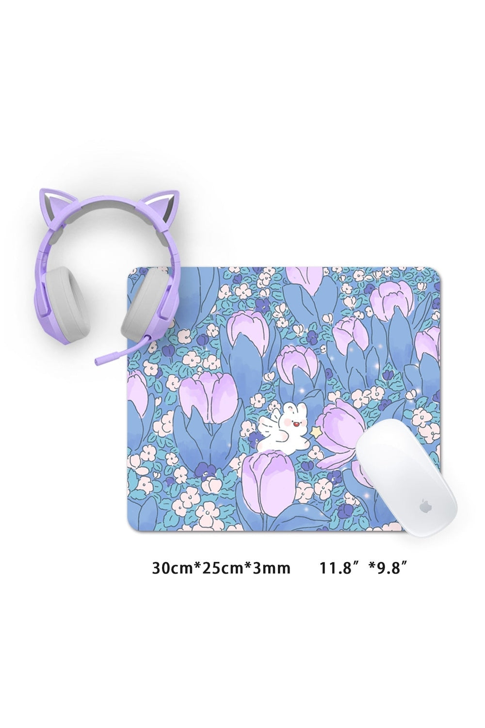 Purple Tulip Gaming Desk Mat