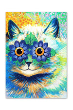 Louis Wain Cats Psychedelic Poster