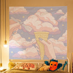 Pink Dormitory Wall Tapestry