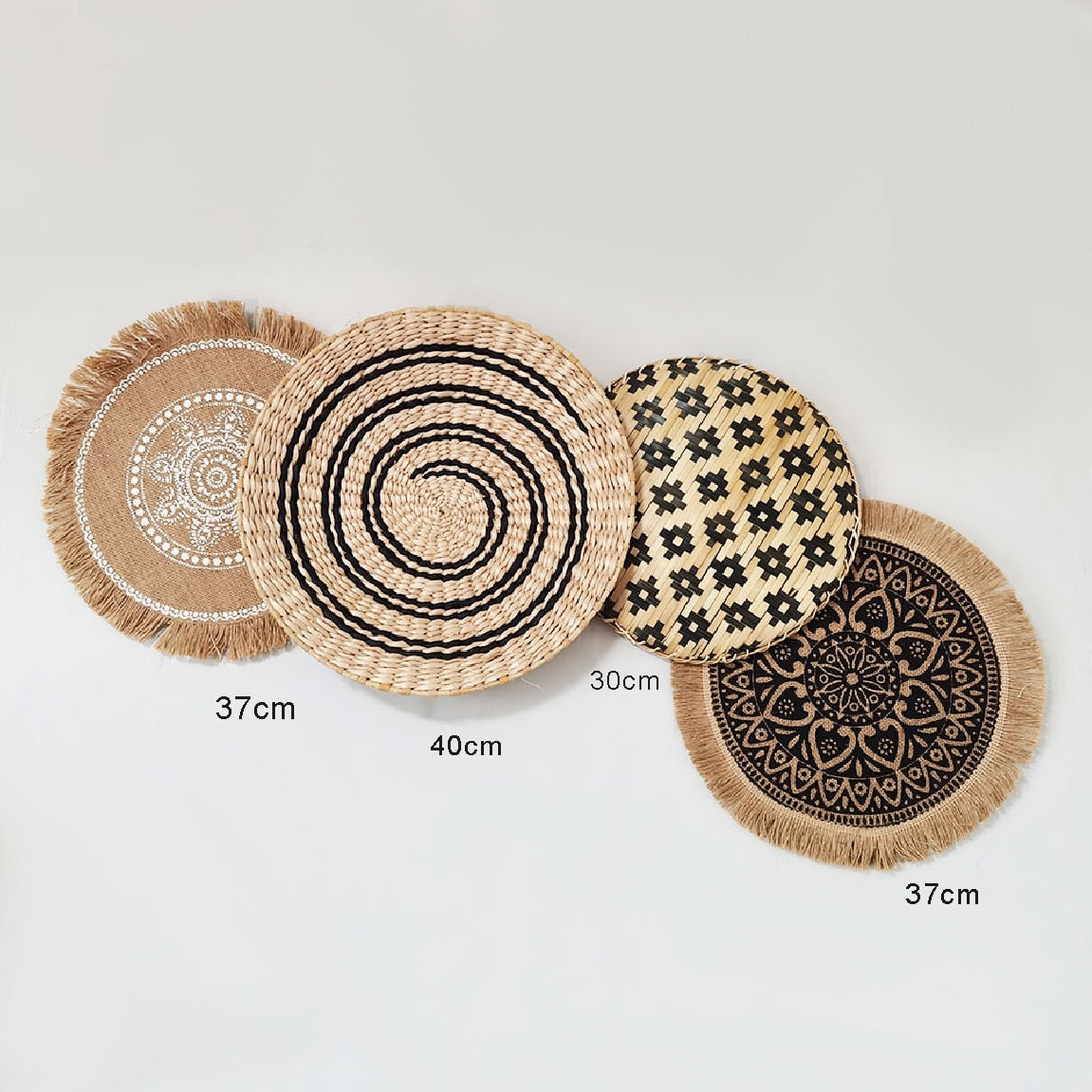 Light Academia Wicker Plate