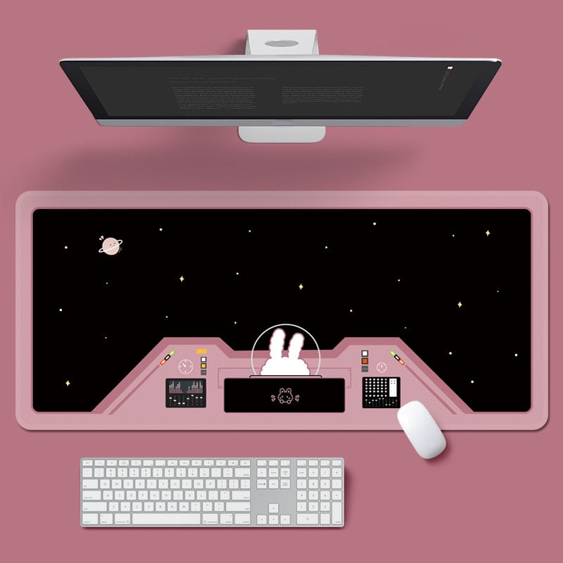 Astronauts Rabbit Mouse Pad Deskmat