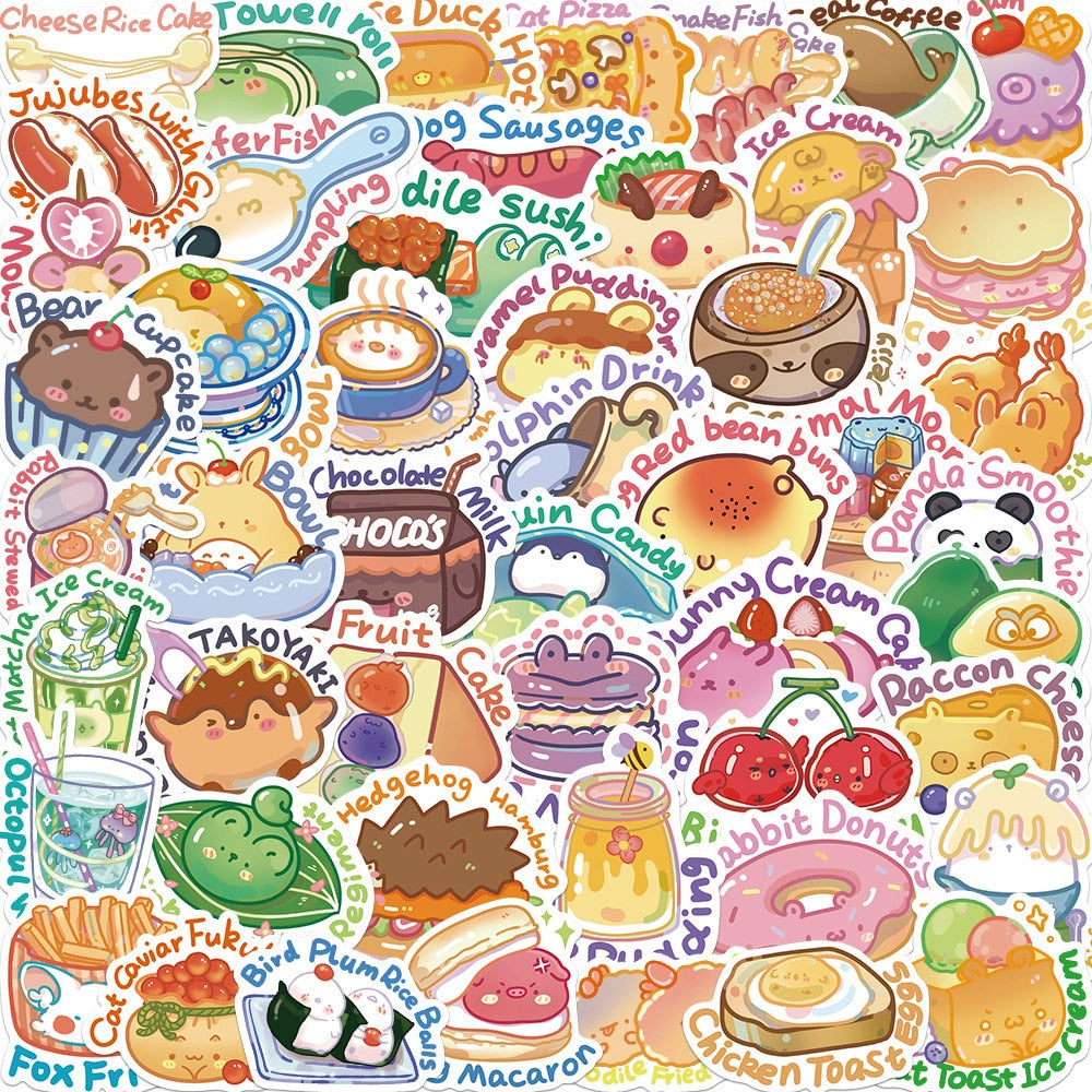 Kawaii Cute Food Stickers