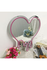 Heart Shaped Neon Vanity Mirror