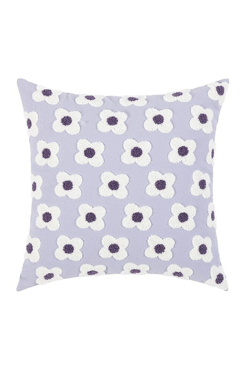 Floral Embroidery Pillow Elegance