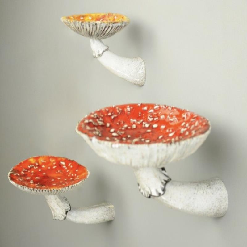 Mushroom Themed Hanging Shelf