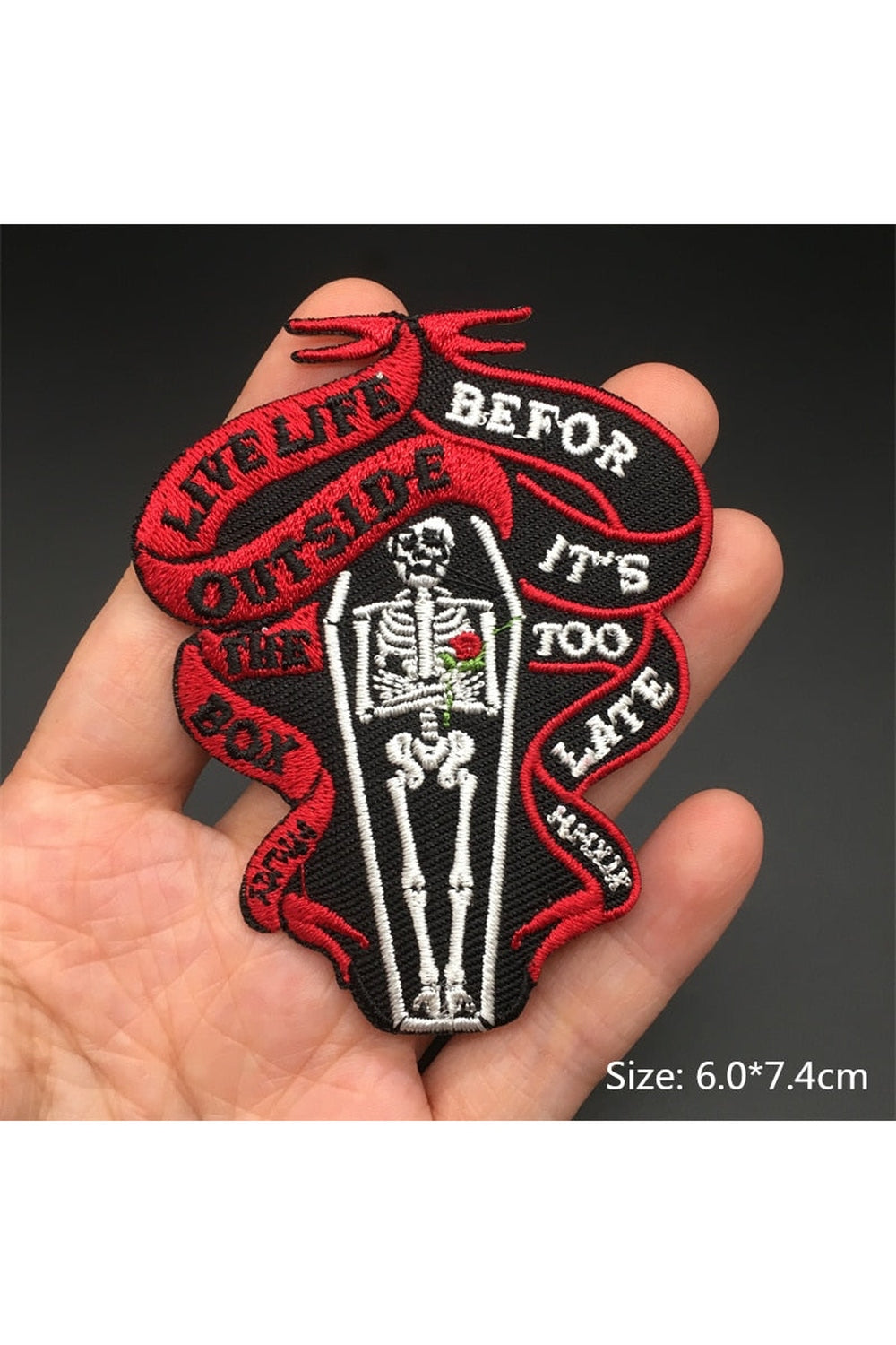 Edgy Punk Embroidered Patch Set