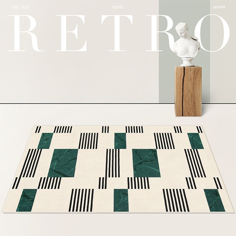 Preppy Abstract Large Area Living Room Rug