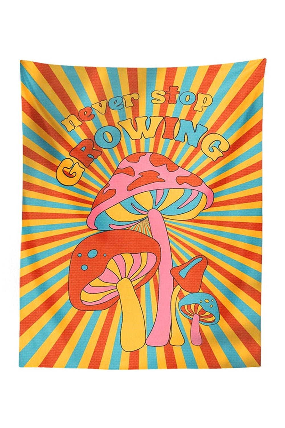 70s Inspired Mushroom Tapestry