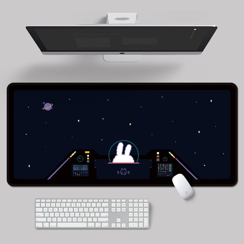 Astronauts Rabbit Mouse Pad Deskmat