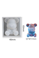 Whimsical Stereo Bear Candle Mold