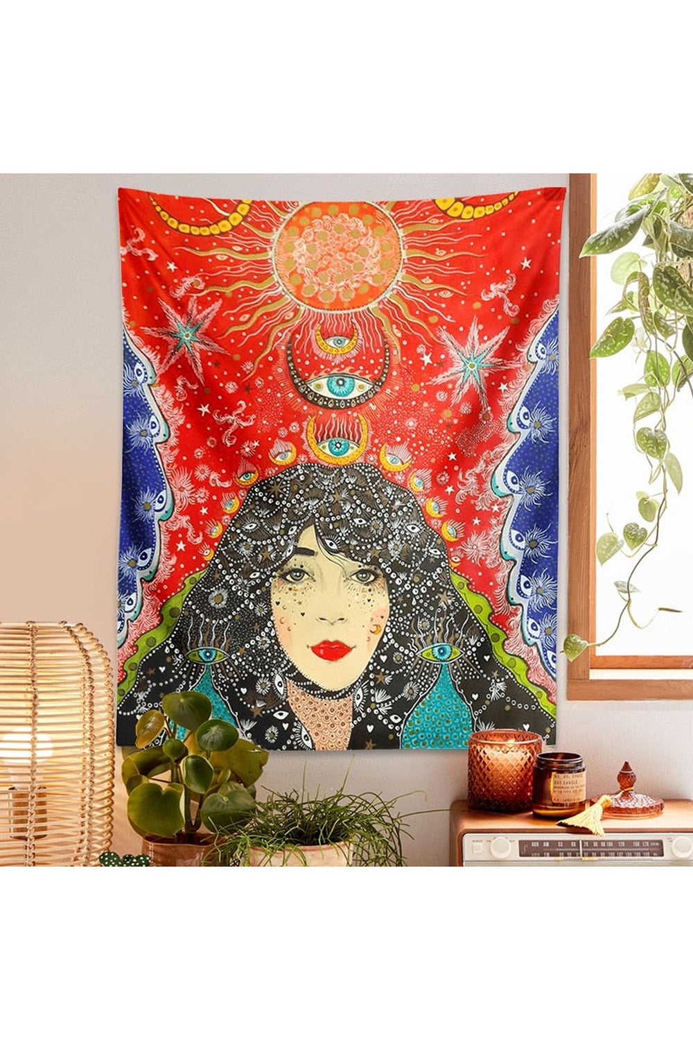 Mistress Of The World Psychedelic Tapestry