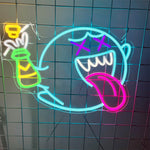 Boo Beer Kawaii Neon Sign