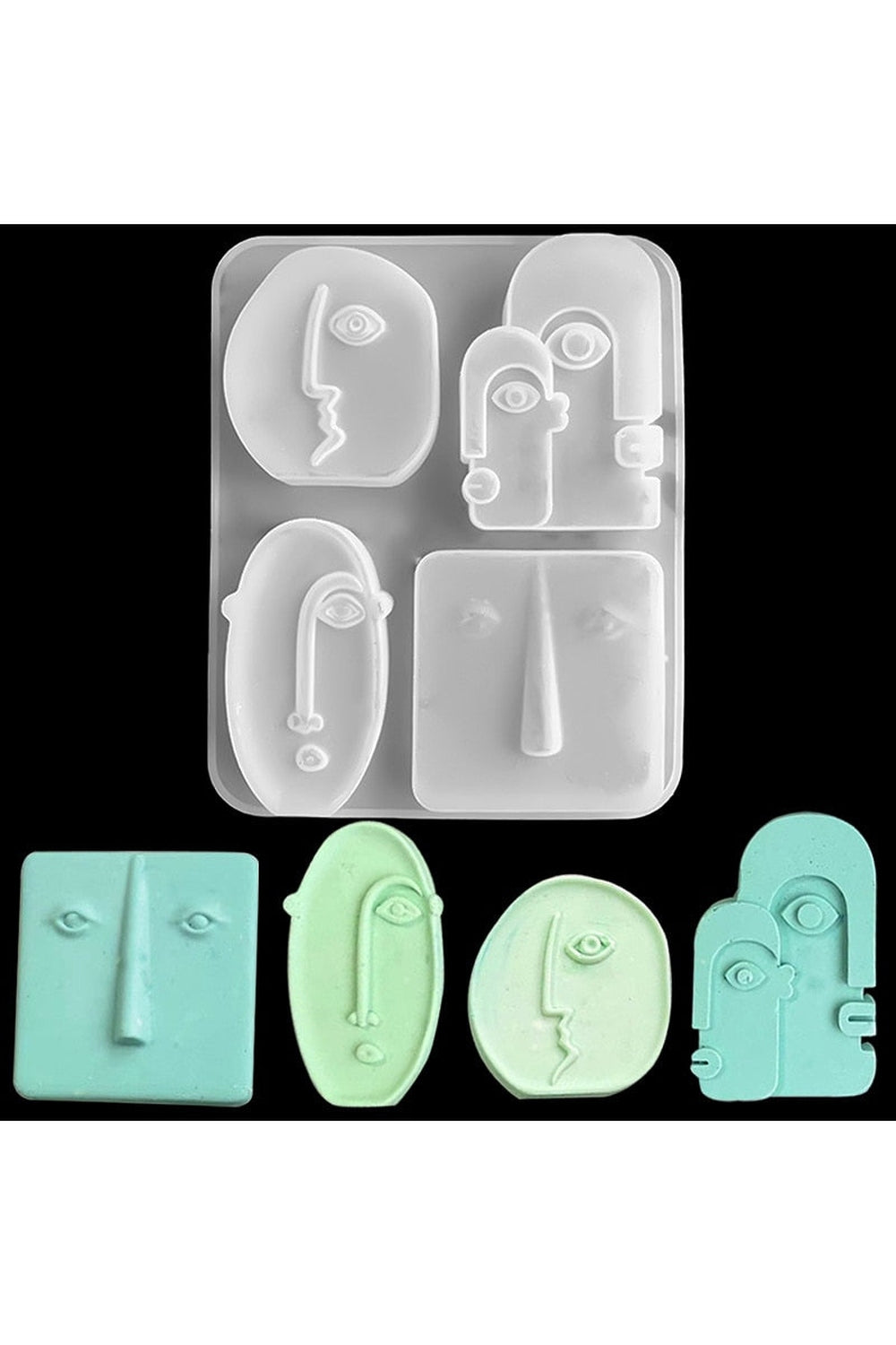 Nordic Face Shaped Candle Mold