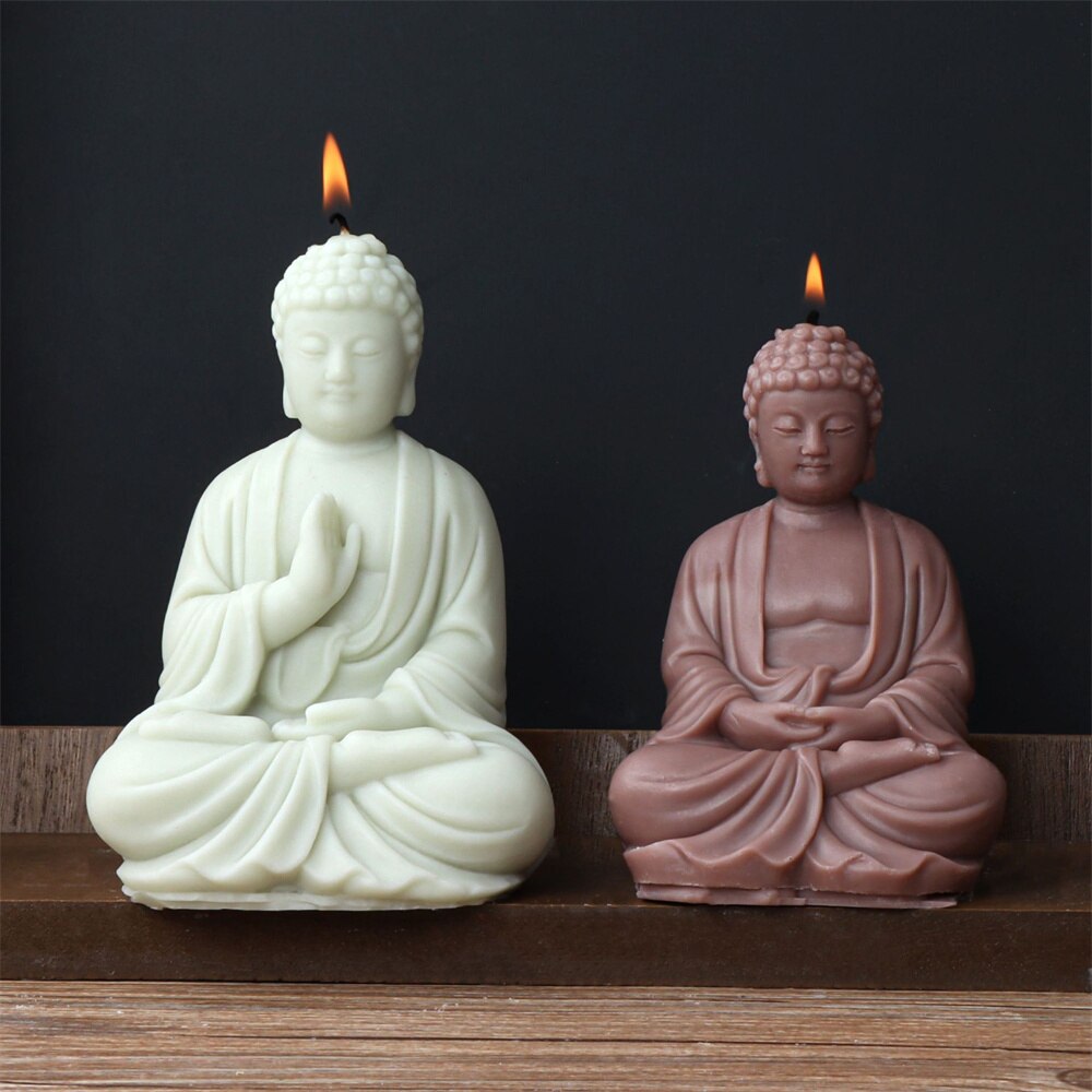 3D Buddha Candle Mold