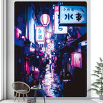 Tokyo Nightlife Wall Tapestry