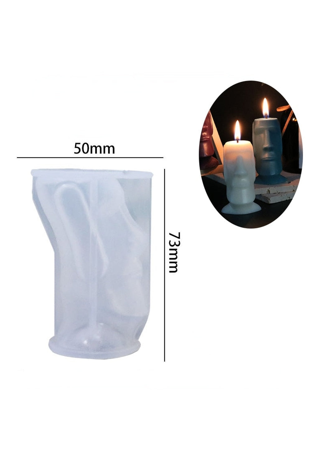 Easter Island Inspired Candle Mold