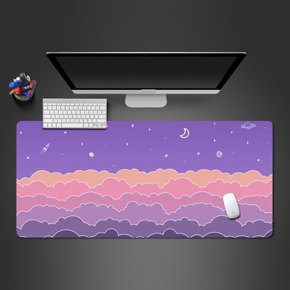 Purple Kawaii Deskmat