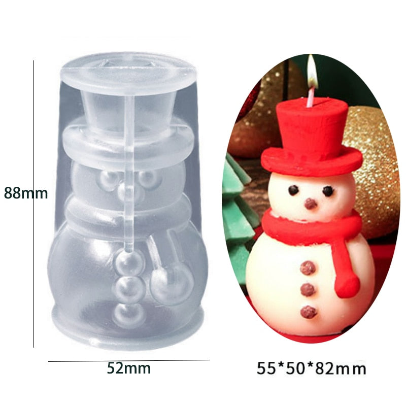 Faceless Santa Claus Candle Mold