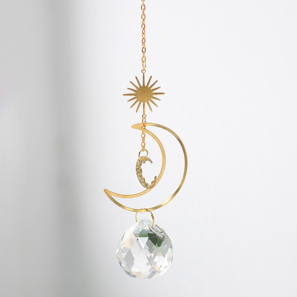 Wind Moon Crystal Dreamcatcher