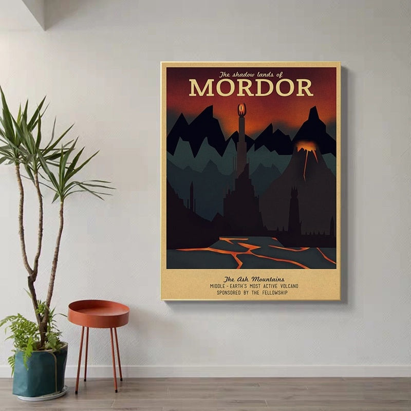 Vintage Tolkien Wall Art