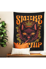 Smoke Catnip Psychedelic Wall Tapestry