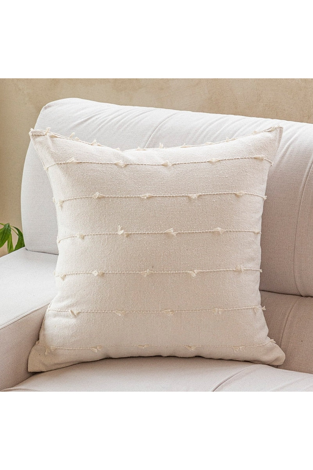 Striped Jacquard Cotton Cushion