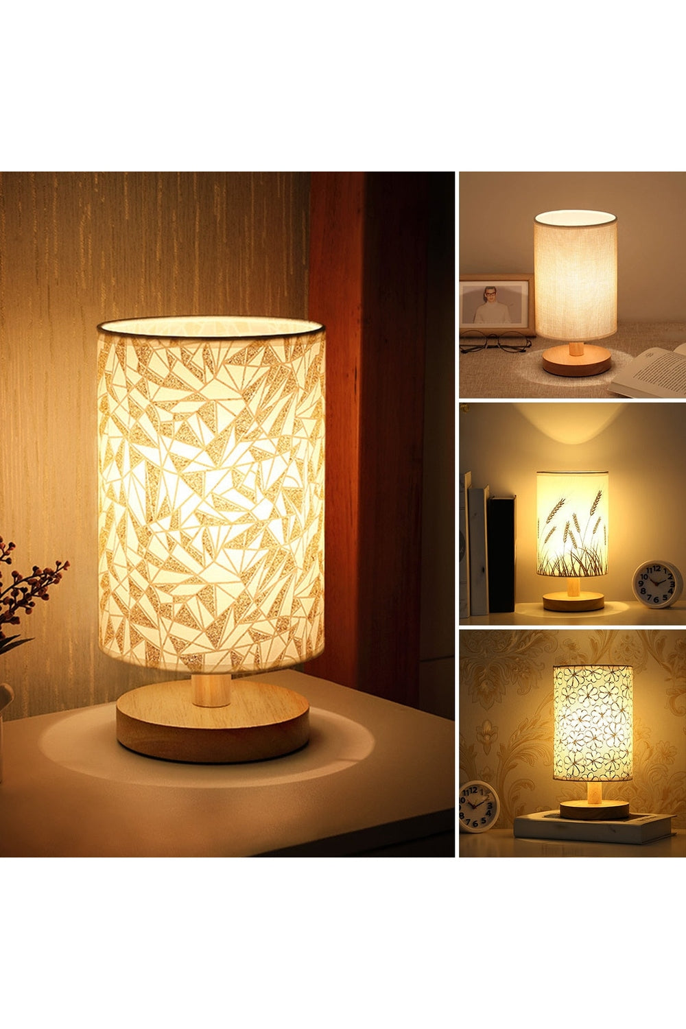 Light Academia Linen Table Lamp