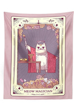 Charming Cat Tarot Wall Tapestry