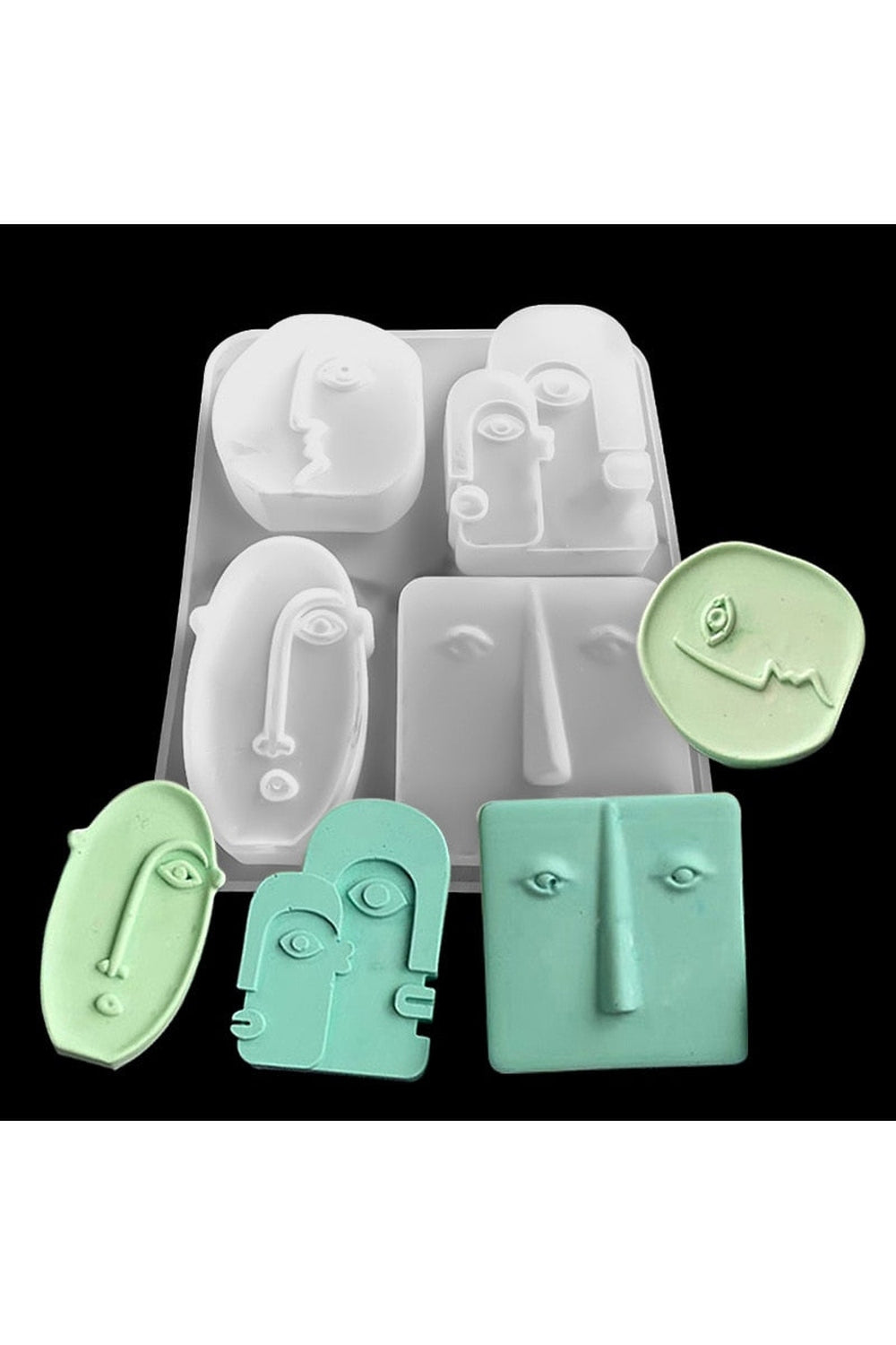 Nordic Face Shaped Candle Mold