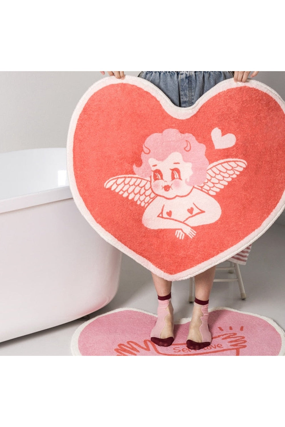 Heart Shape Party Rug