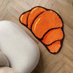 Cartoon Croissant Bathmat