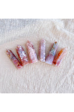 Sakura Agate Gemstone Display Tower