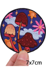 Mushroom Follower Embroidered Patches