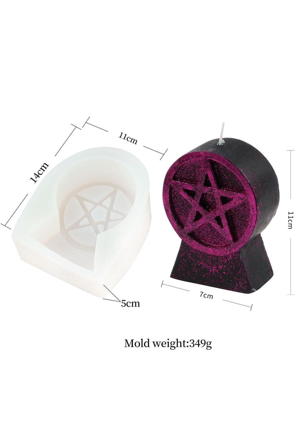 Pentagram Aromatherapy Tool Mold