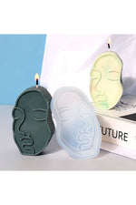 Nordic Face Shaped Candle Mold