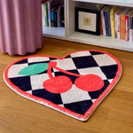 Pink Strawberry Floor Mat