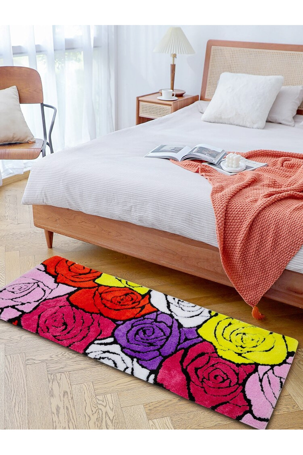 Blossoming Roses Tufted Floor Rug