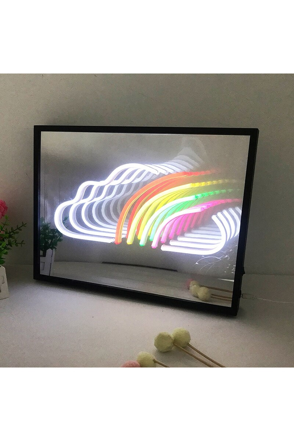 Rainbow Cloud Vanity Mirror