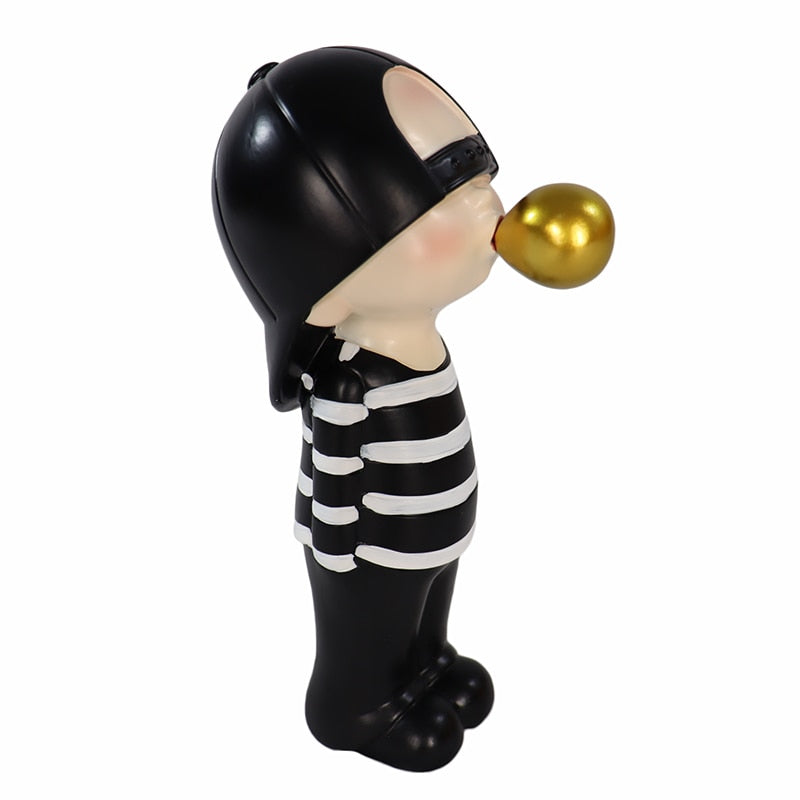 Playful Bubble Kid Statue