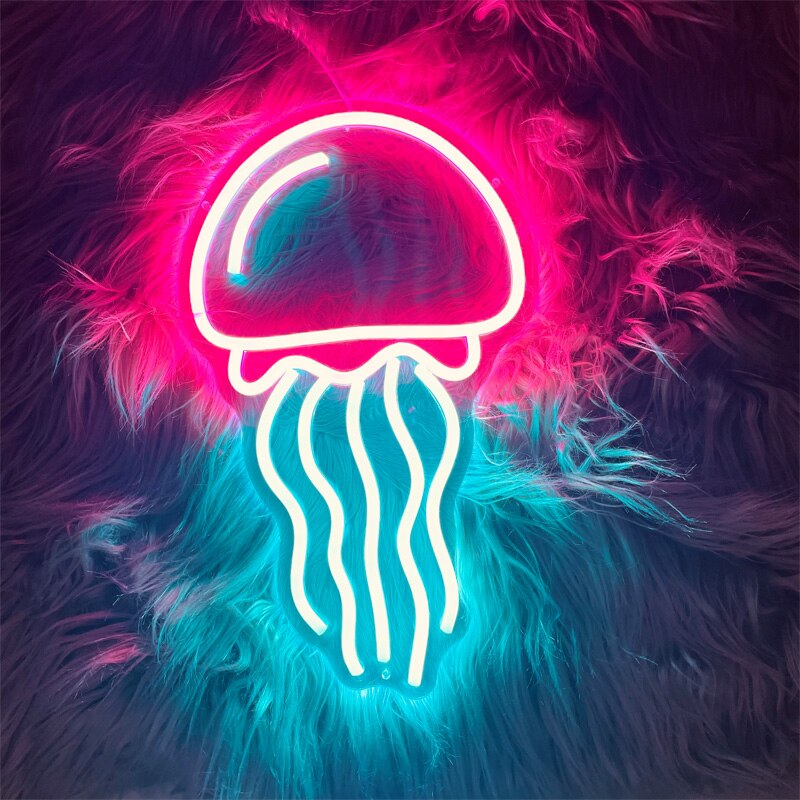 Jellyfish Neon Wall Lamp