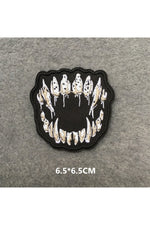 Edgy Punk Embroidered Patch Set